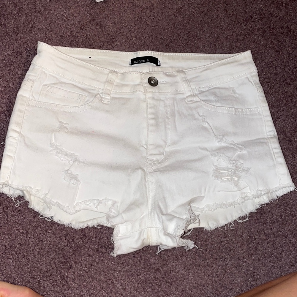 klique b jean shorts